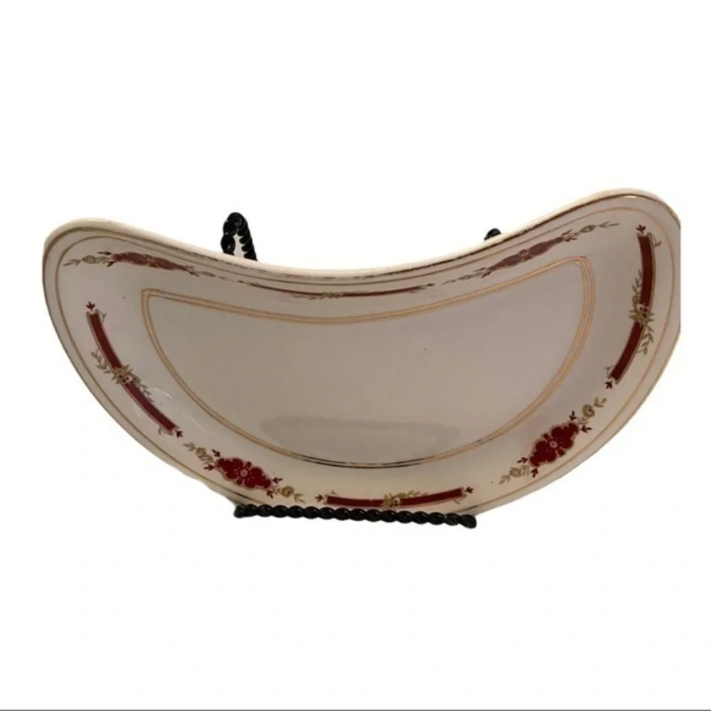 VTG.GUILDFORD MAROON PATTERN JOHNSON BROTHERS